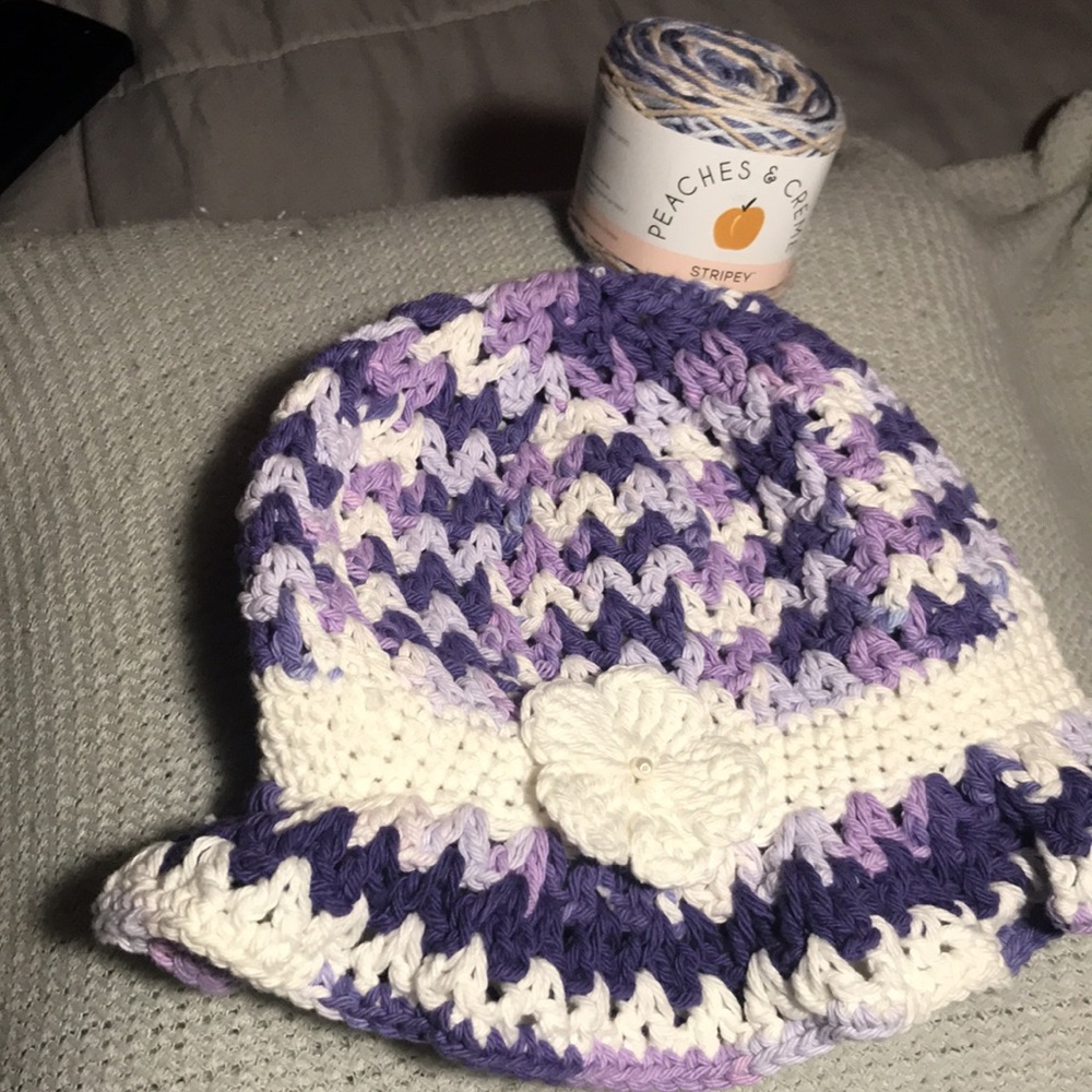 Handmade Crochet Spring Hat - Picture 4 of 7
